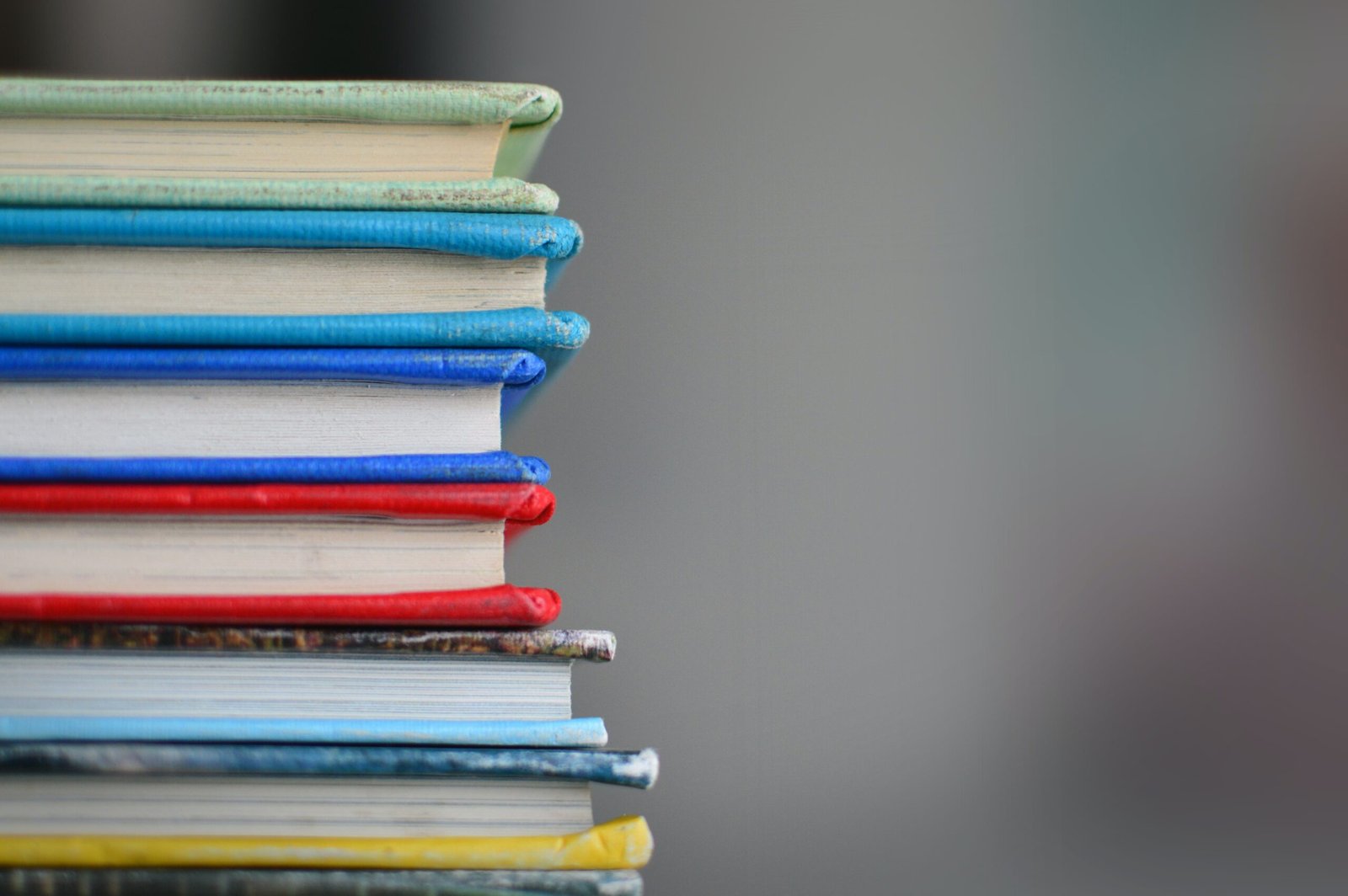 shallow focus photography of books